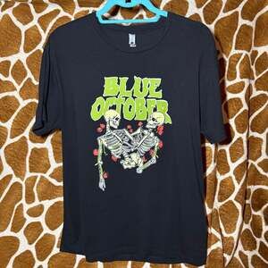 Blue October Skeleton Buddies Double Sided Band T-Shirt Large